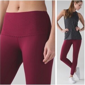 Lululemon Free Spirit Pant Rosewood Pink Leggings